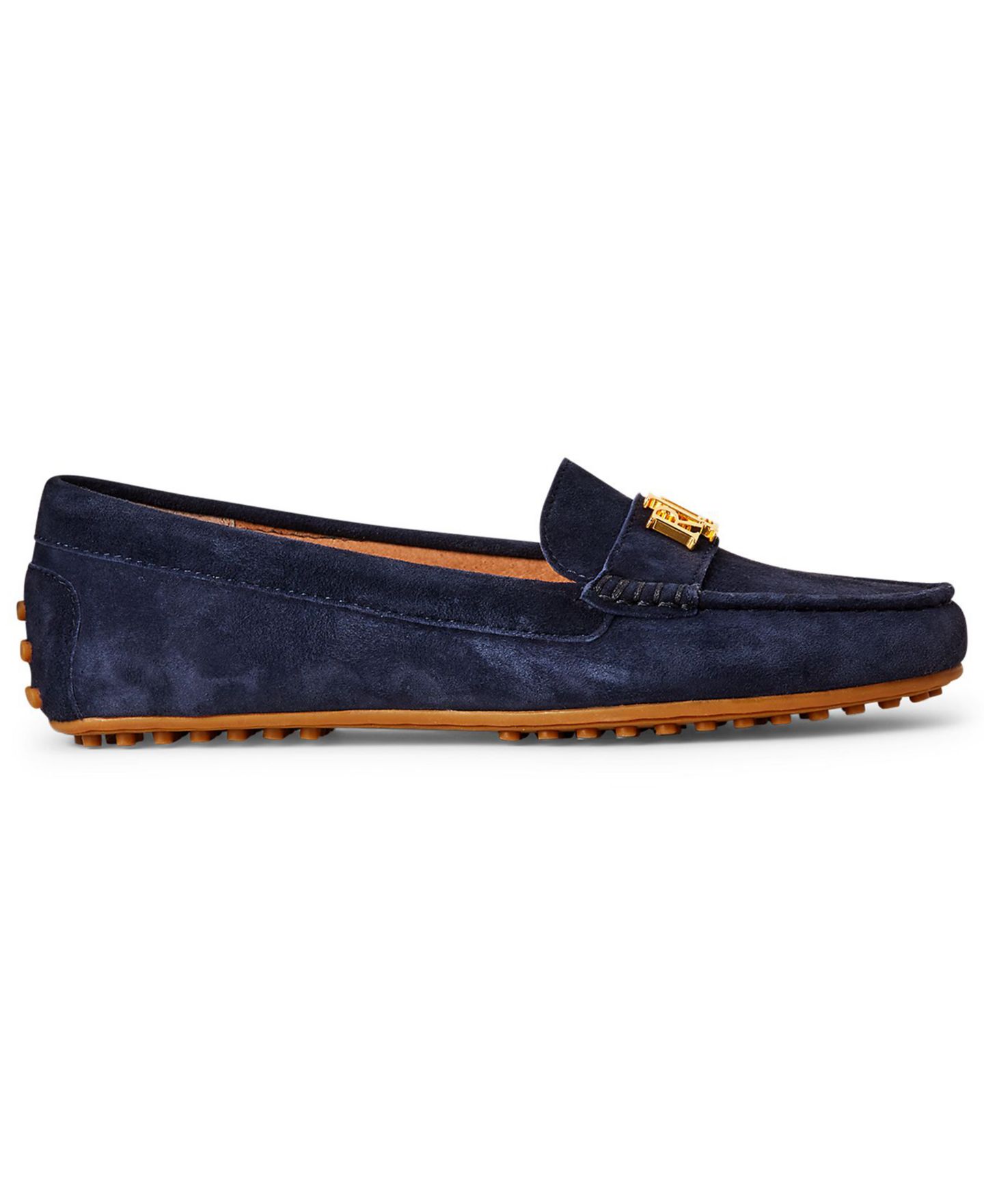 Женские туфли Lauren Ralph Lauren Barnsbury Round Toe, цвет: Лимонный сорбет кожаный — фото 5