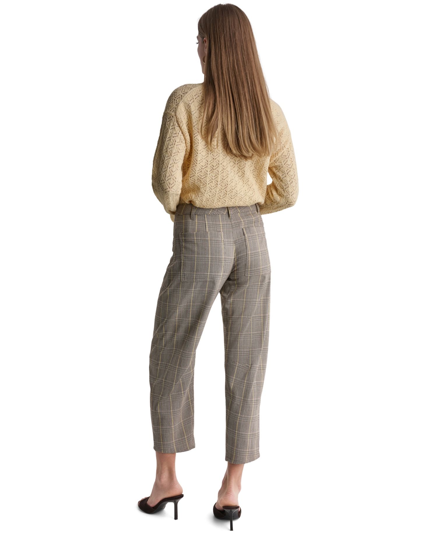 Women's Plaid Barrel Pants