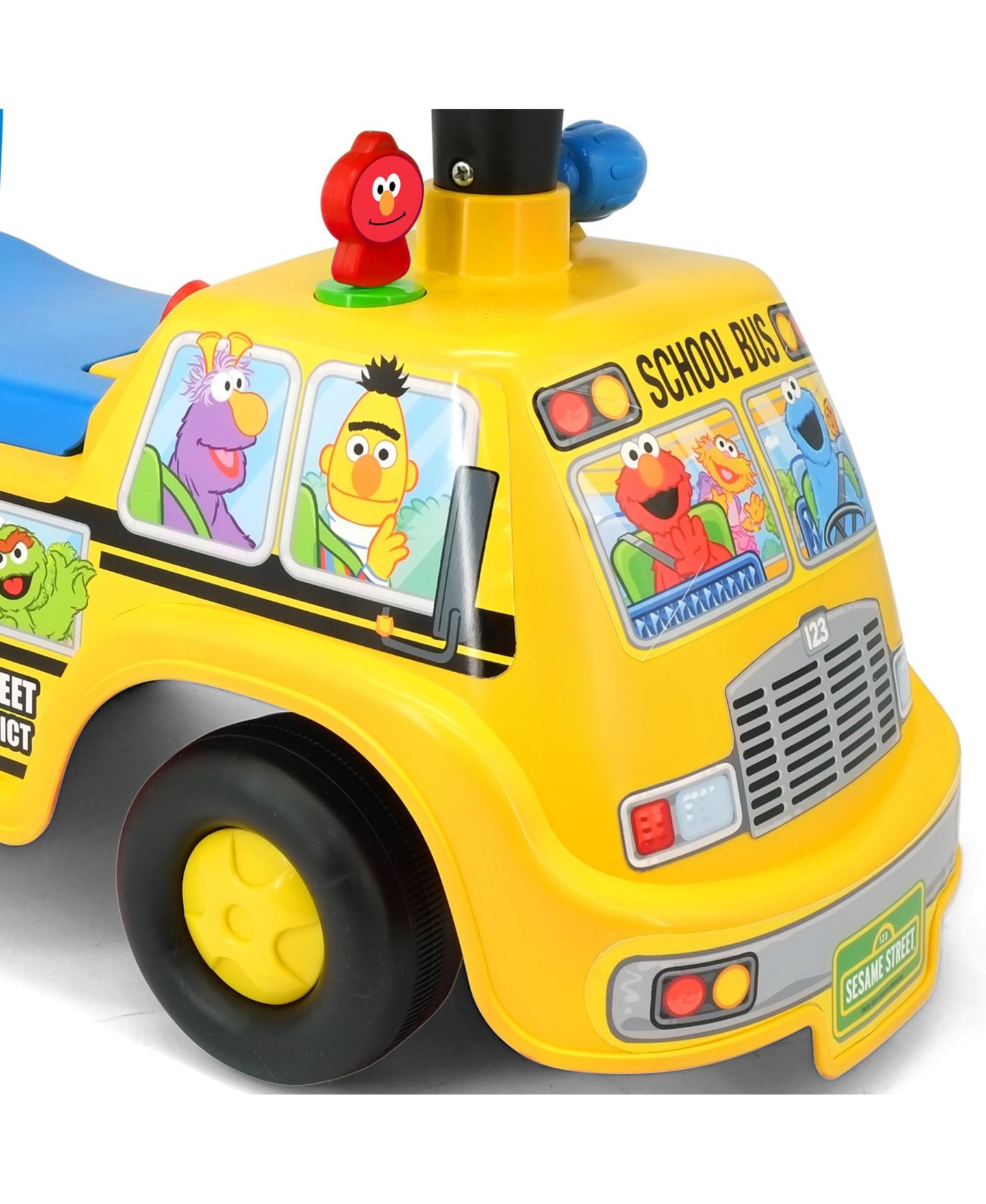 Детская игрушка Kiddieland My First Adventure Ride-On: Elmo Interactive Dashboard with Lights and Sounds, 20" x 10" x 13", от 1 года — фото 5