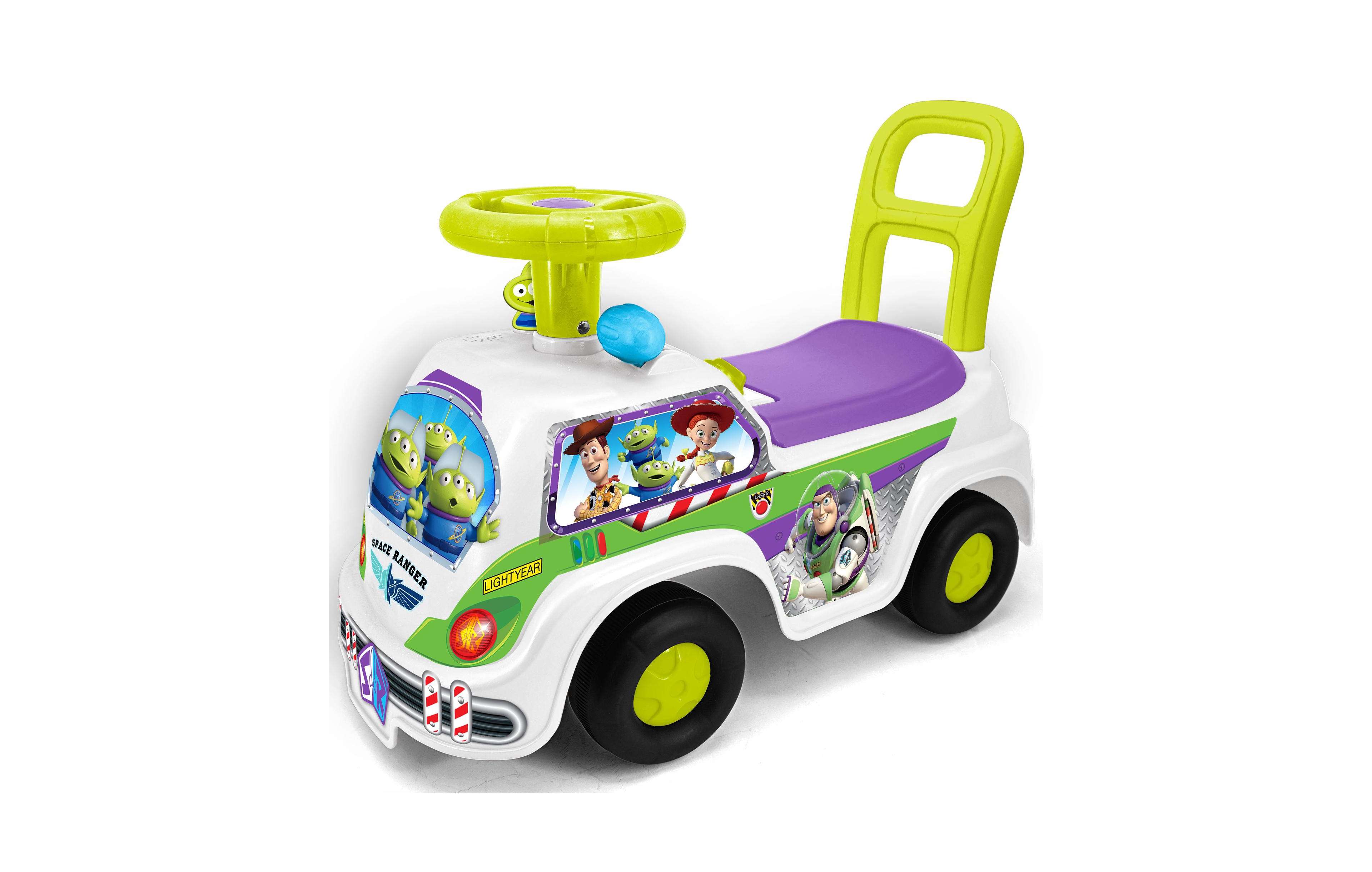 Kiddieland Lights N' Sounds Adventure Ride-On Buzz Lightyear with Lights and Sounds, Ages 1+