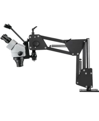 Jewelry Microscope with Spring Bracket Stand, 7X-45X Multi-Directional Micro-Setting Scope