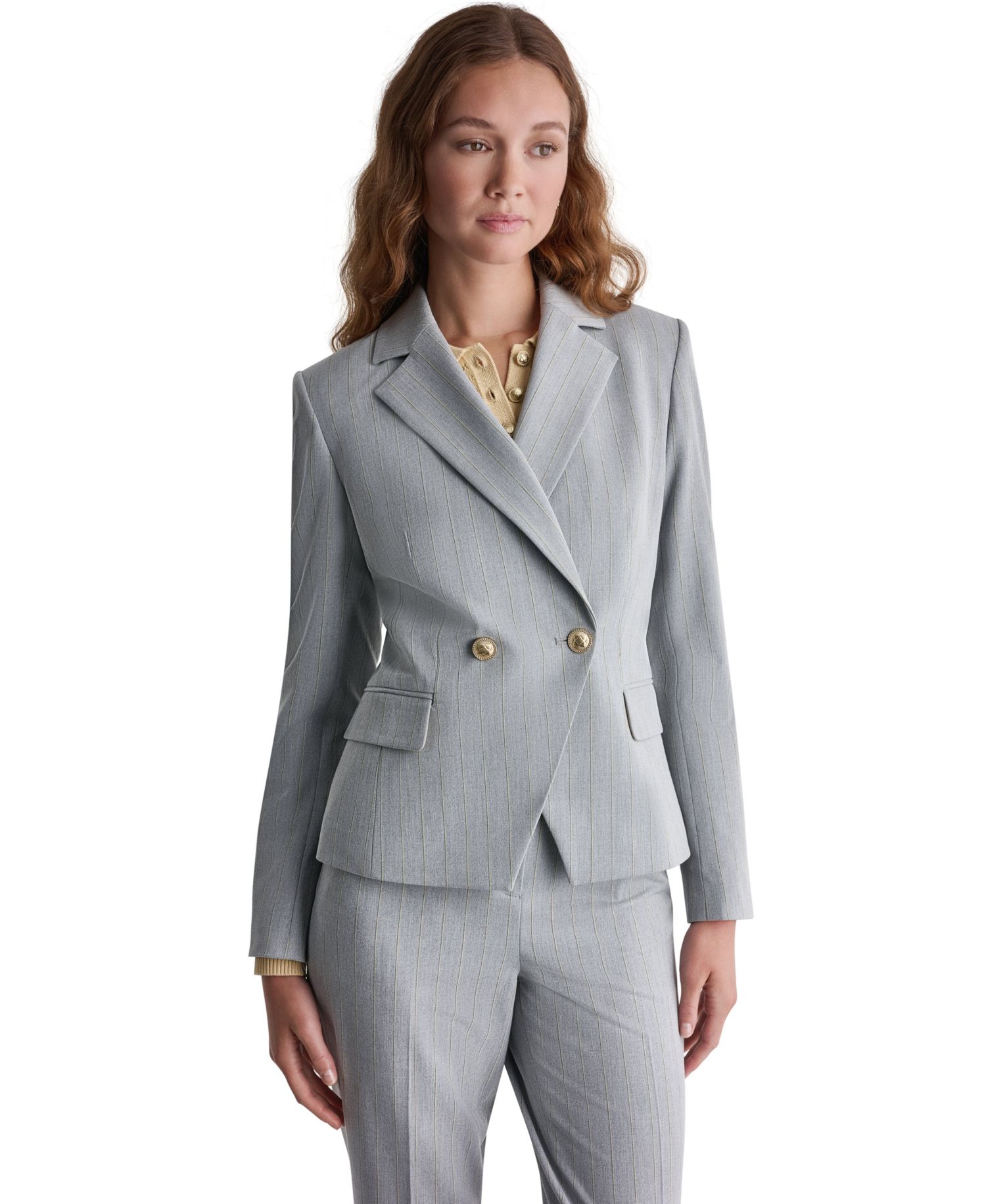 Women's Double-Breasted Notch Collar Blazer