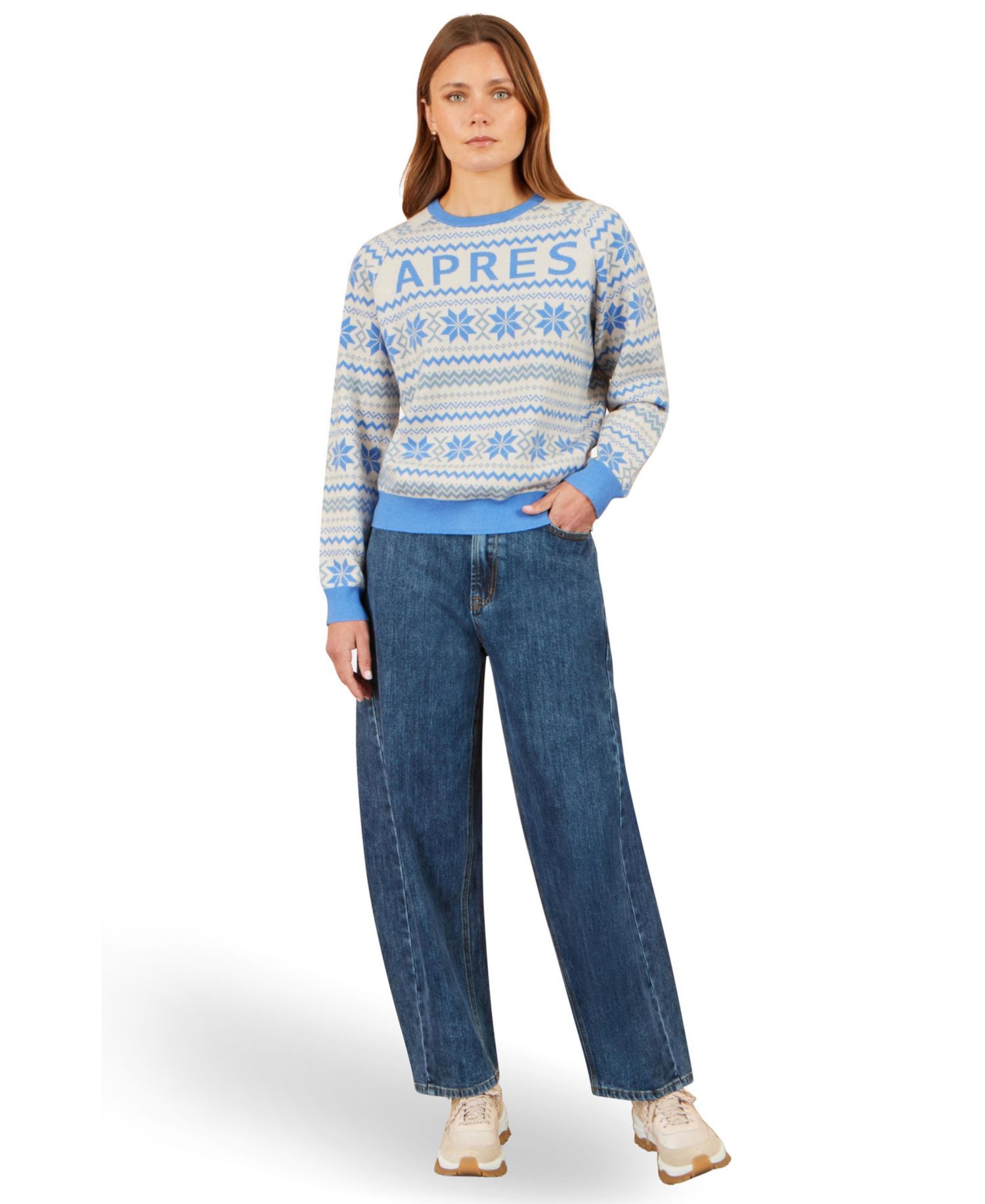 Women's Apres Fair Isle Crewneck Sweater