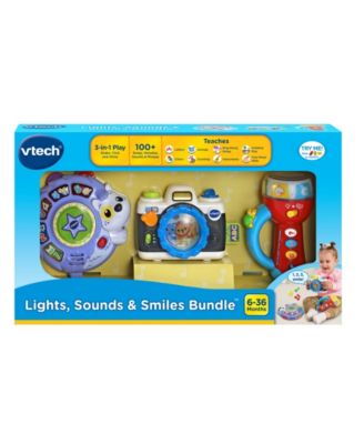 Infant Bundle Musical Learning 3-Piece Flashlight, Tambourine and Camera Set, Ages 6 Months+