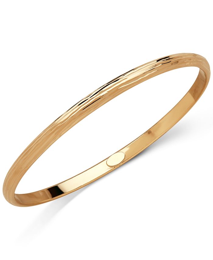 Italian Gold Polished Bangle Bracelet in 18k Gold Macy's