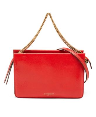 Women's Cross 3 Red Leather and Suede Shoulder Bag