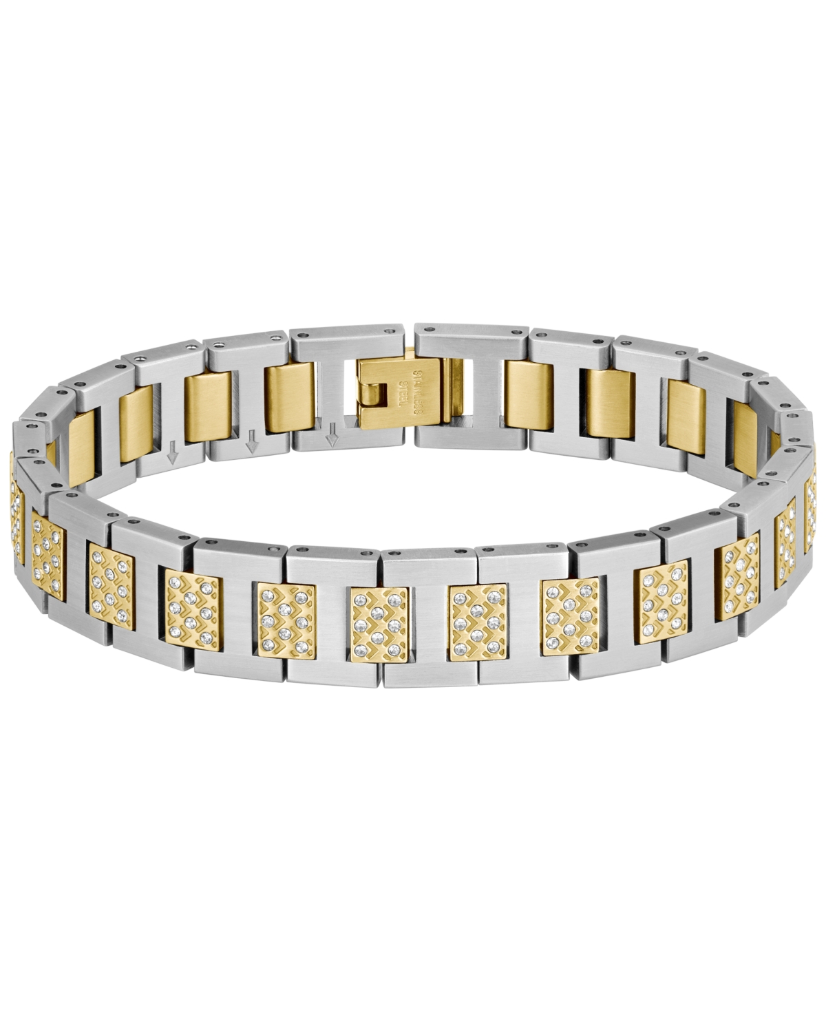 Lacoste Men's Metropole Two-Tone Stainless Steel with Crystal Bracelet