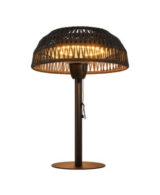 1500W Tabletop Patio Heater with Woven Rattan Shade