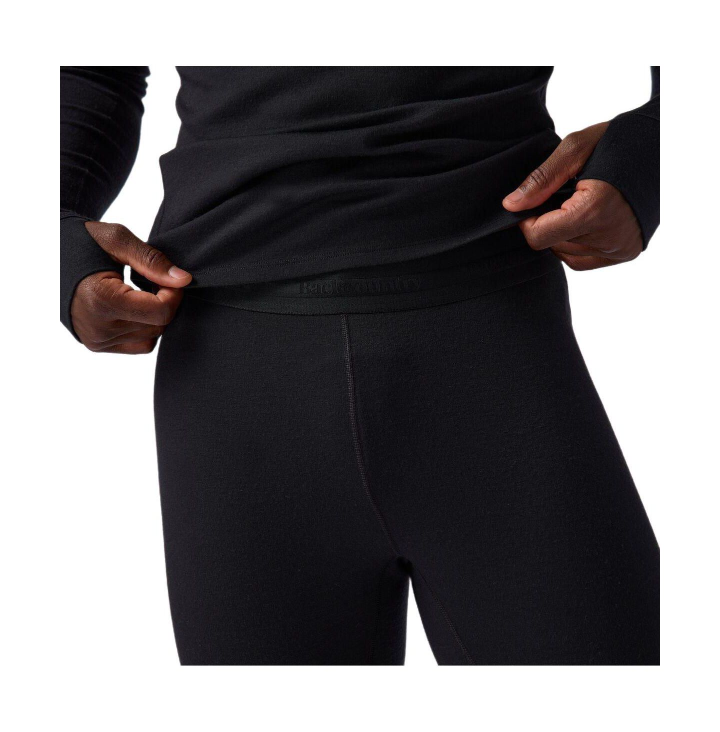 Мужские кальсоны Backcountry BGA Cedars RWS из мериноса, средней плотности, длиной 3/4, цвет: Чёрный — фото 3