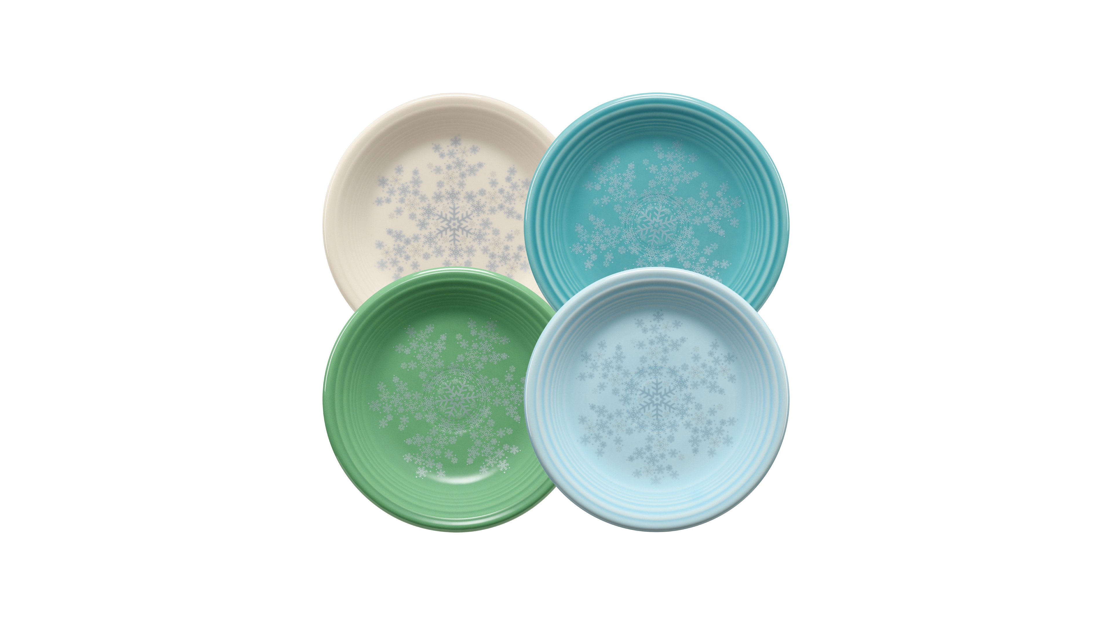 Fiesta Snowflakes Classic Rim Salad Plates, Set of 4, Exclusively at Macy's