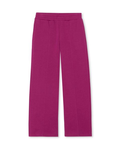 Брюки Lands' End Fleece Wide Leg для девочек, цвет: Глубокий пурпурный