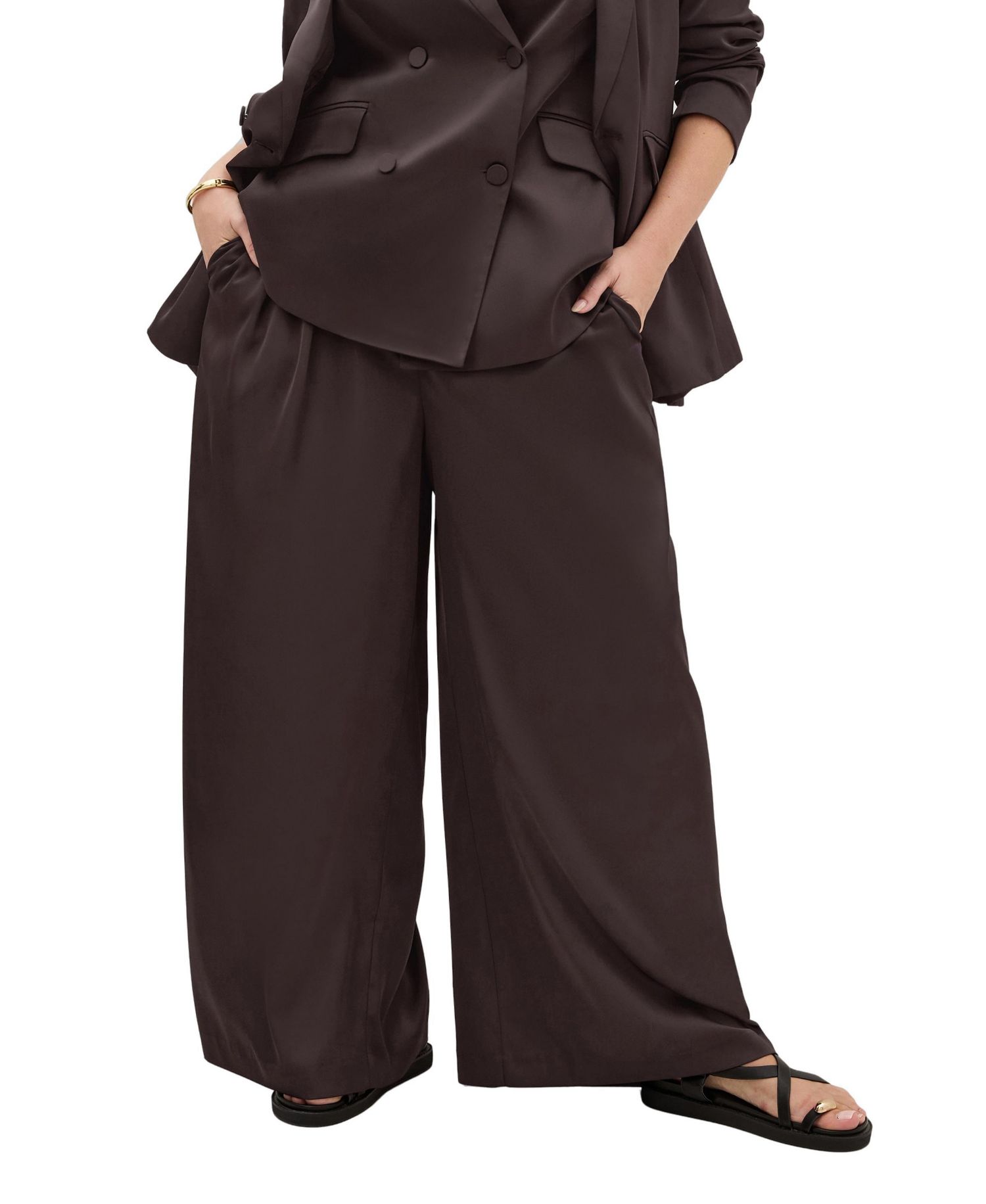 Women's Rylie Satin Palazzo Pant