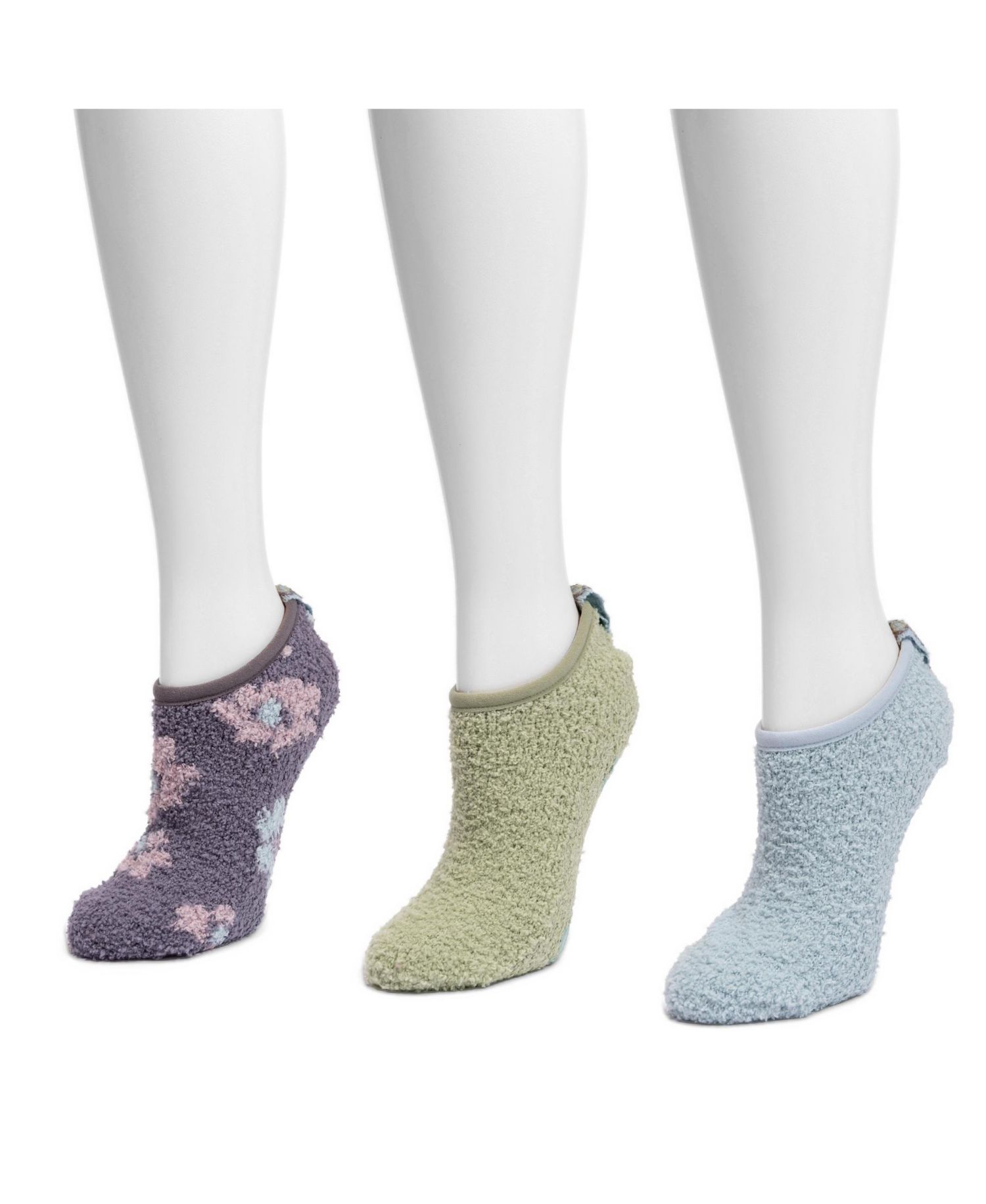 Women's 3 Pair Pack Low Cut Cozy Footie Socks