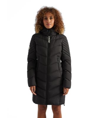 Women's Longline Quilted Puffer Coat