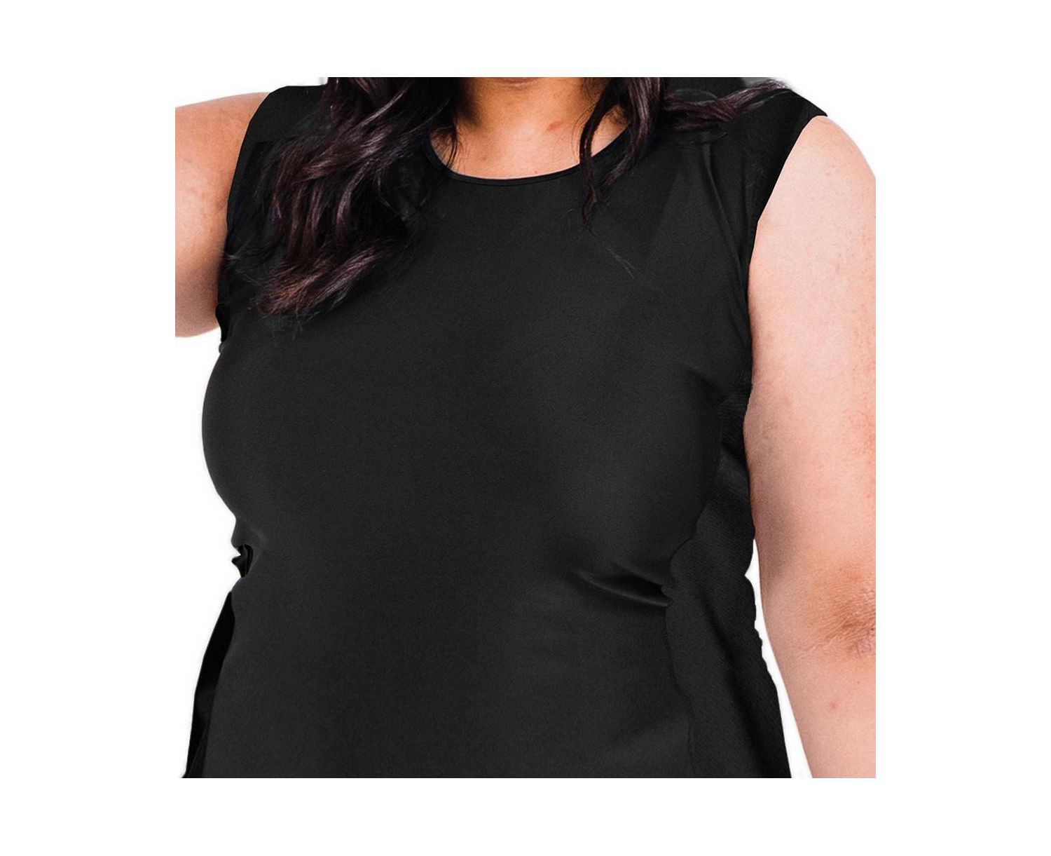 Plus Size Loose Fit Tankini UPF 50+ Maya Swim Top