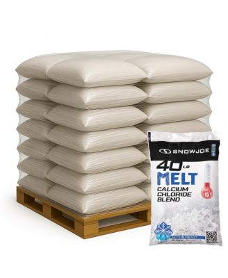 Calcium Chloride Blend Deicer and Snow Removal, 40 Pound Bag, 56 Pack