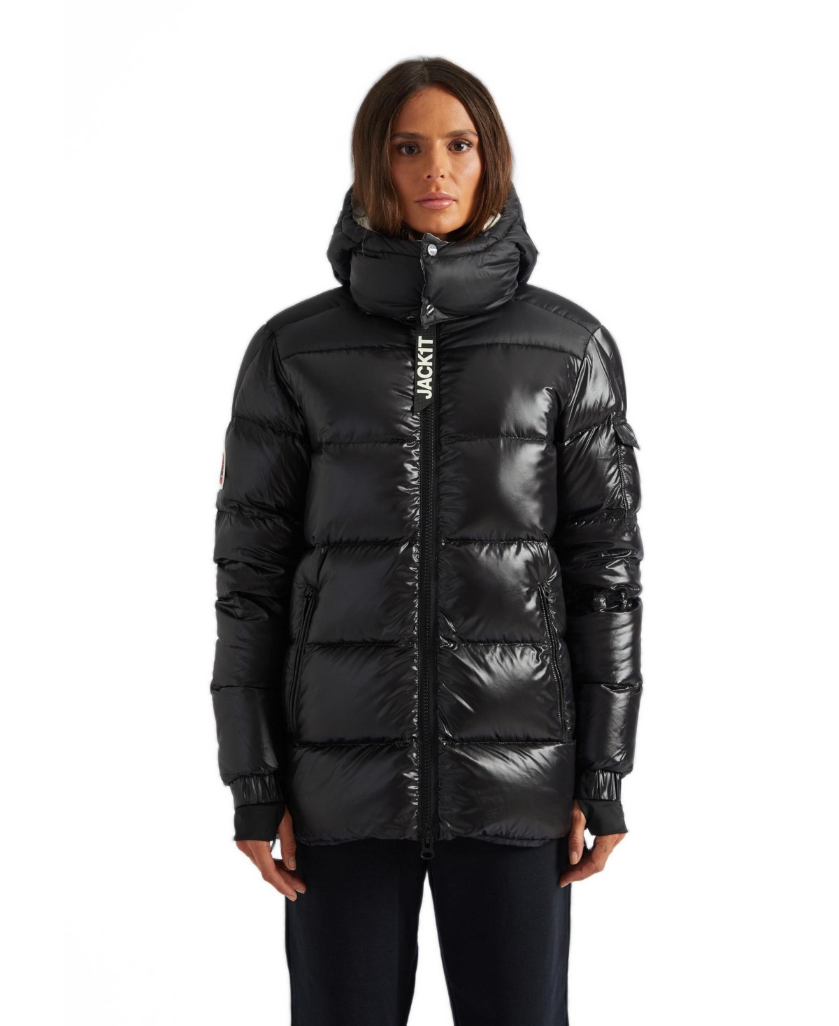JACK1T Women's High Collar Down Puffer Jacket
