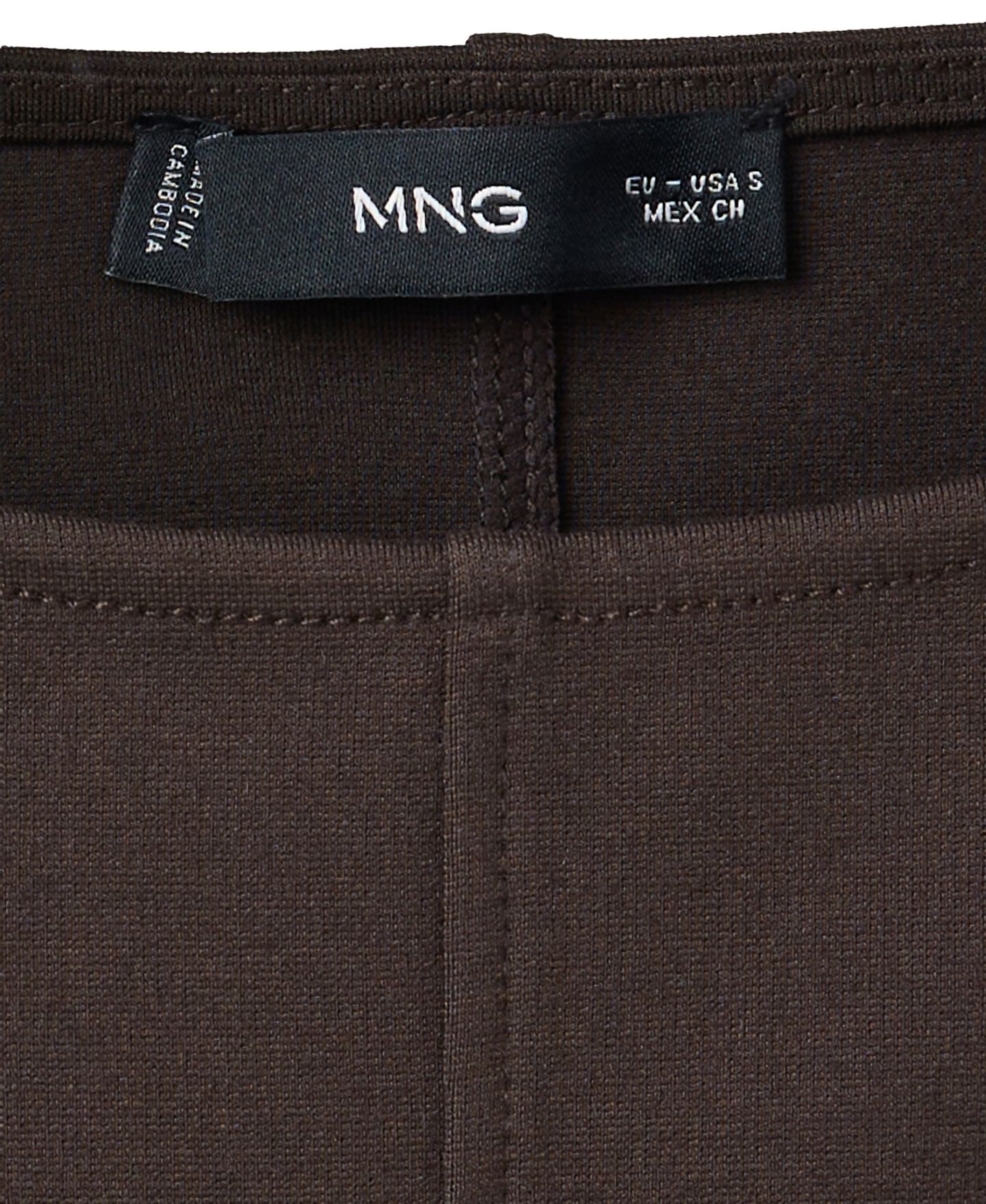 Женское платье Mango Fit & Flare Mini Ruffled Hem, цвет: Коричневый — фото 5