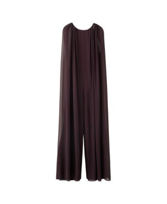 Women's Wide-Leg Cape Jumpsuit