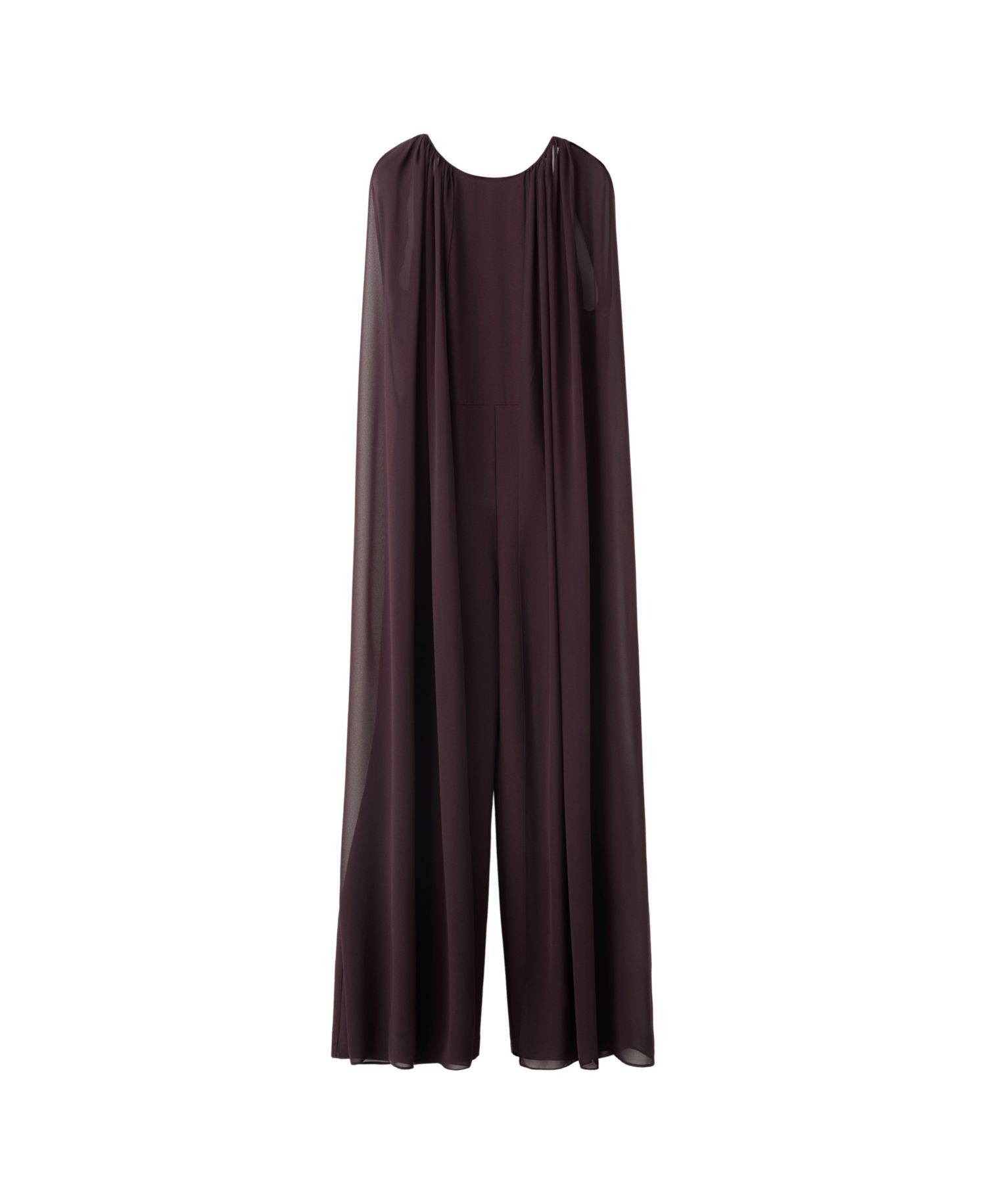 Women's Wide-Leg Cape Jumpsuit