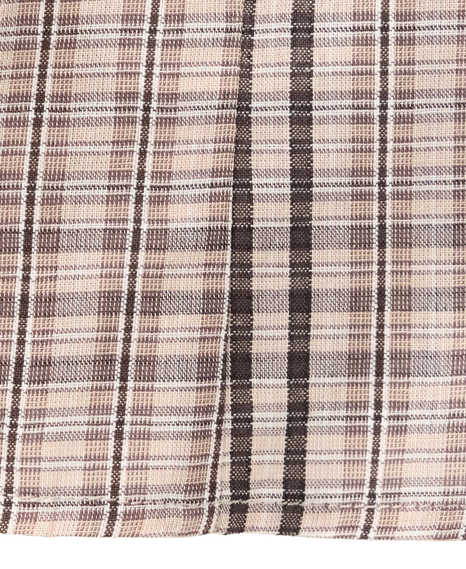 Women's Plaid Square Neck Cropped Cotton-Blend Top