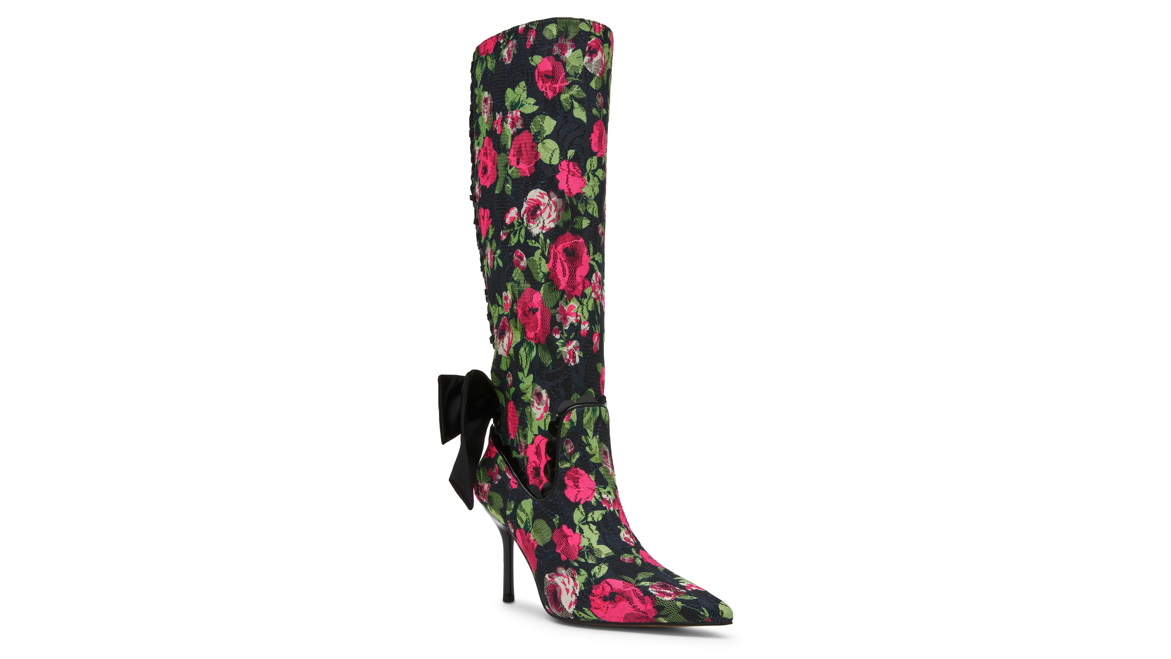 Betsey Johnson Women's Vespar Knee-High Pointed Toe Stiletto Boots