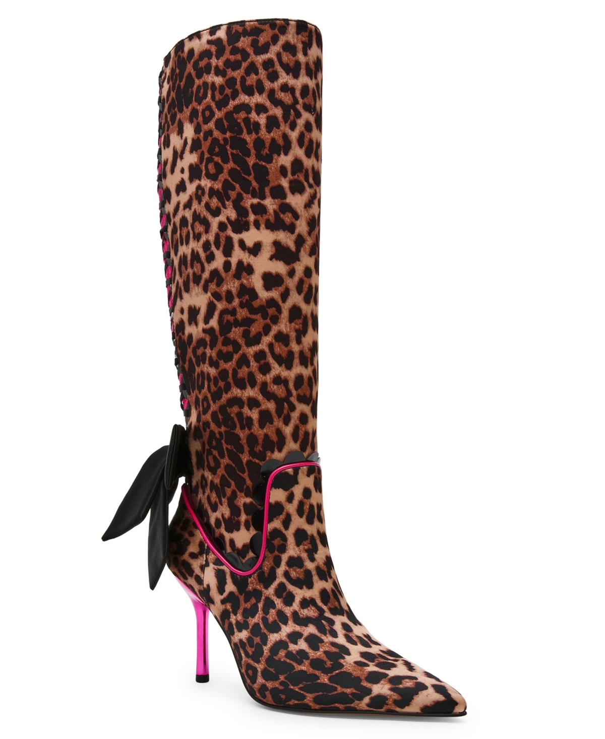 Betsey Johnson Women's Vespar Knee-High Pointed Toe Stiletto Boots