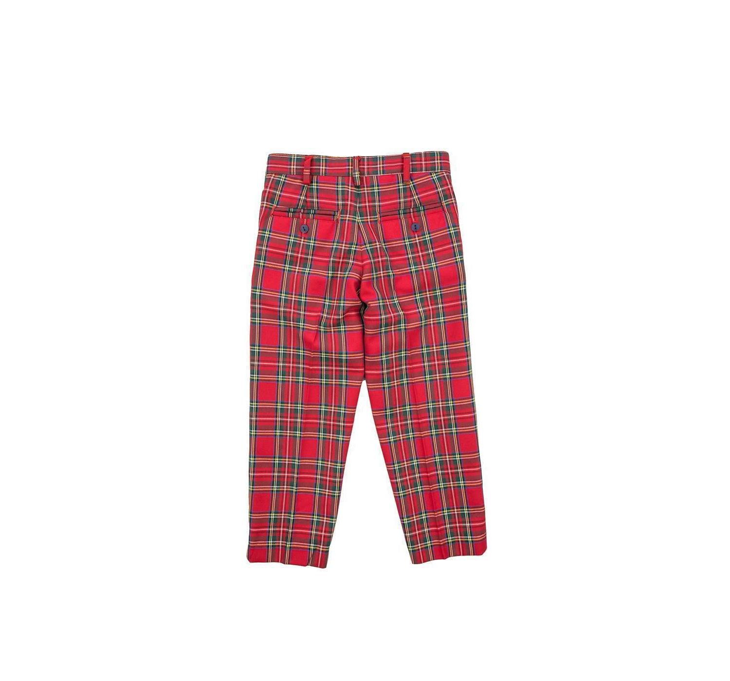Boys' 4-20 Tartan Plaid Holiday Pants