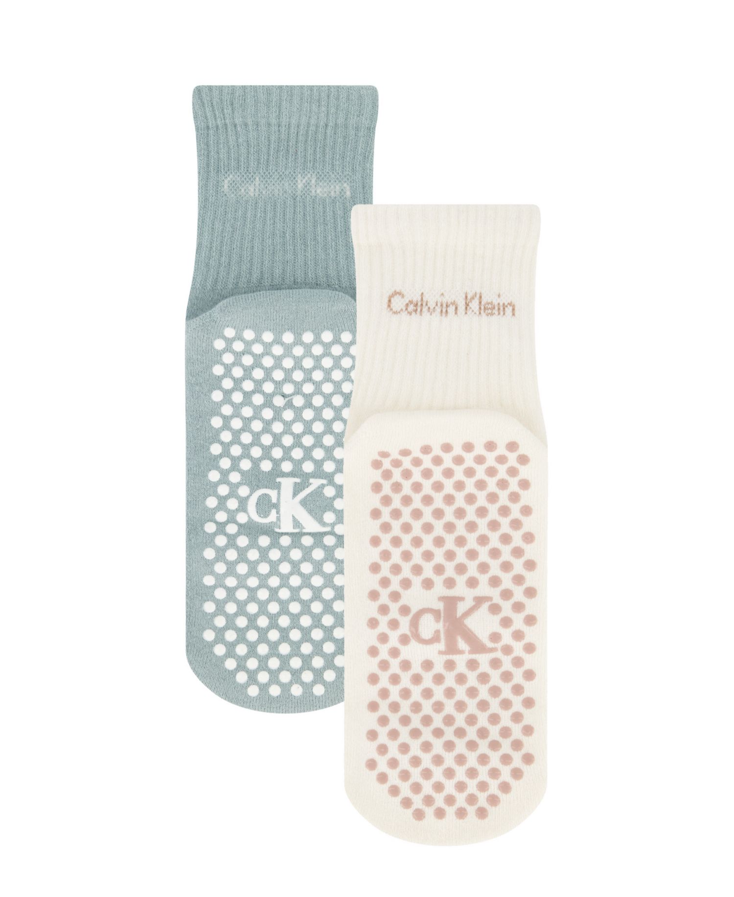 Women's Non-Slip Cushioned Athletic Socks, 2-Pack