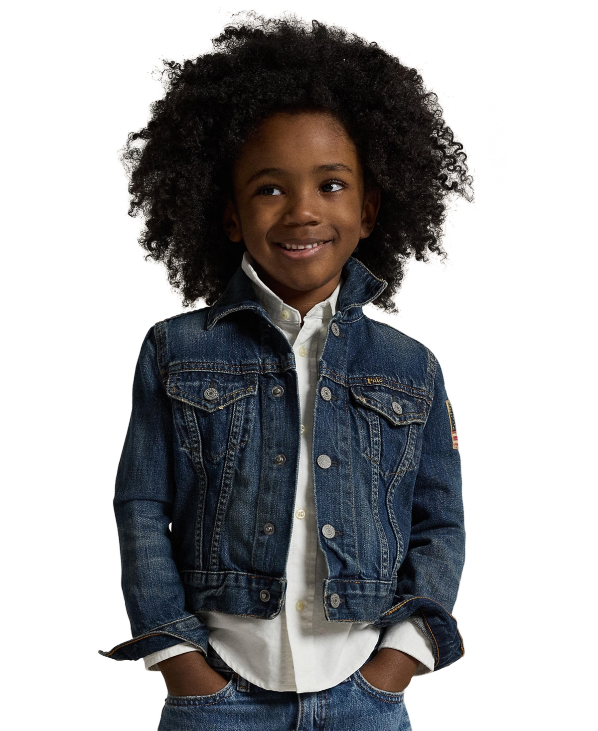 Polo Ralph Lauren Toddler and Little Boys Cotton Denim Trucker Jacket