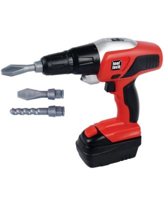 Tool Tech LED Working Light Power Drill with Interchangeable Bits, 5-Piece Set, Ages 3+