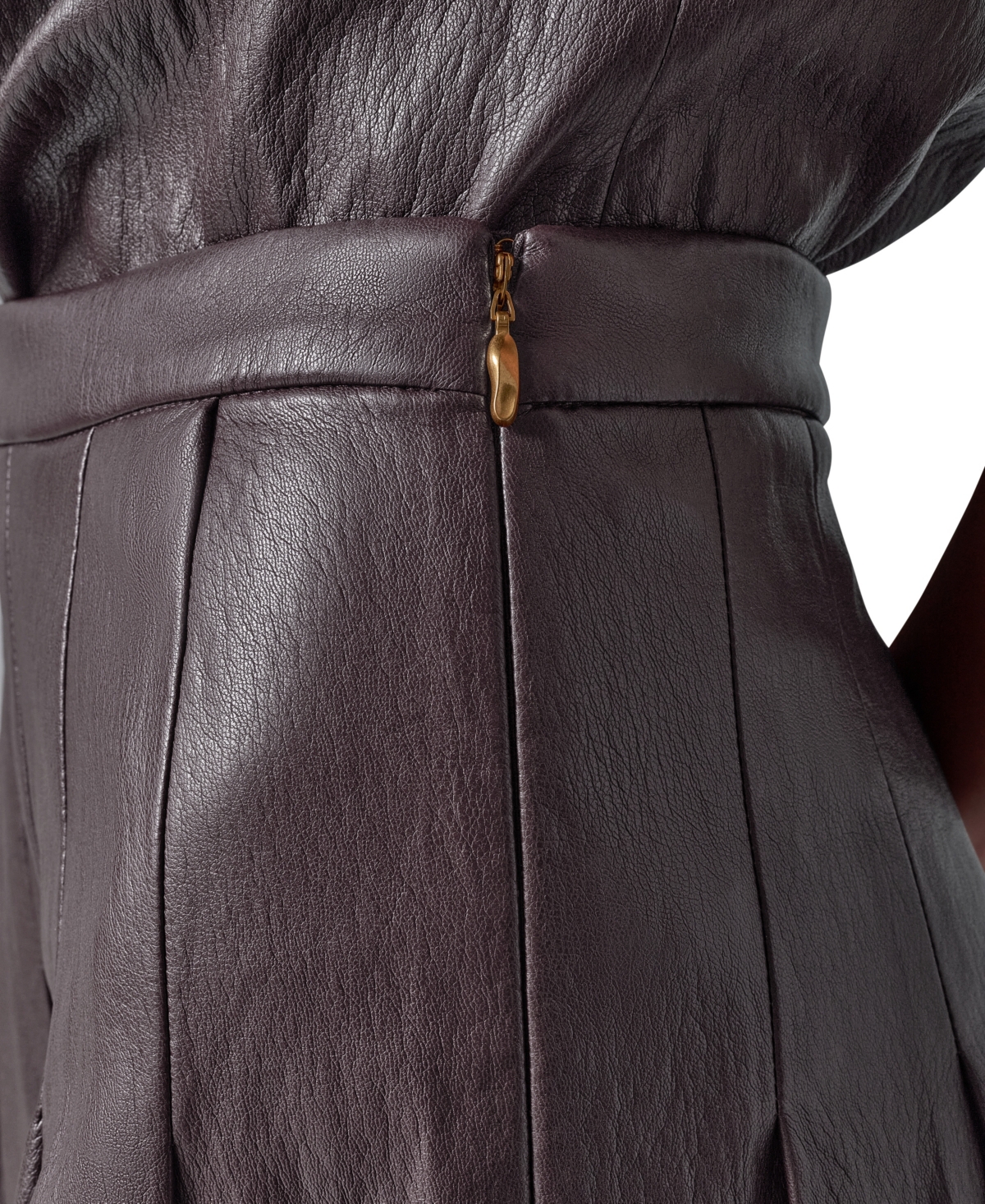 Donna Karan New York Women's Pleated A-Line High-Waisted Skirt