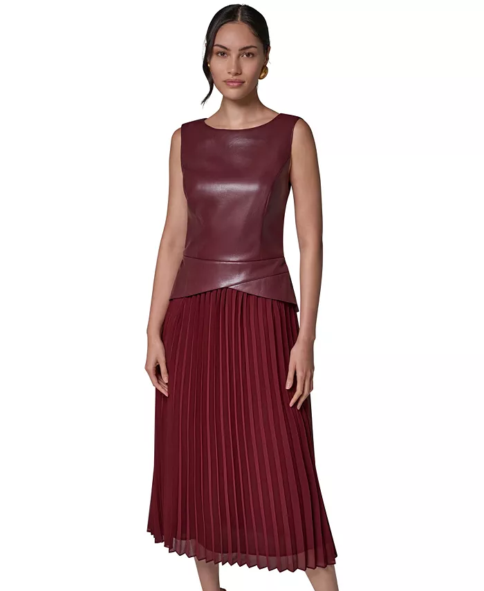 Women's A-Line Sleeveless Midi Dress