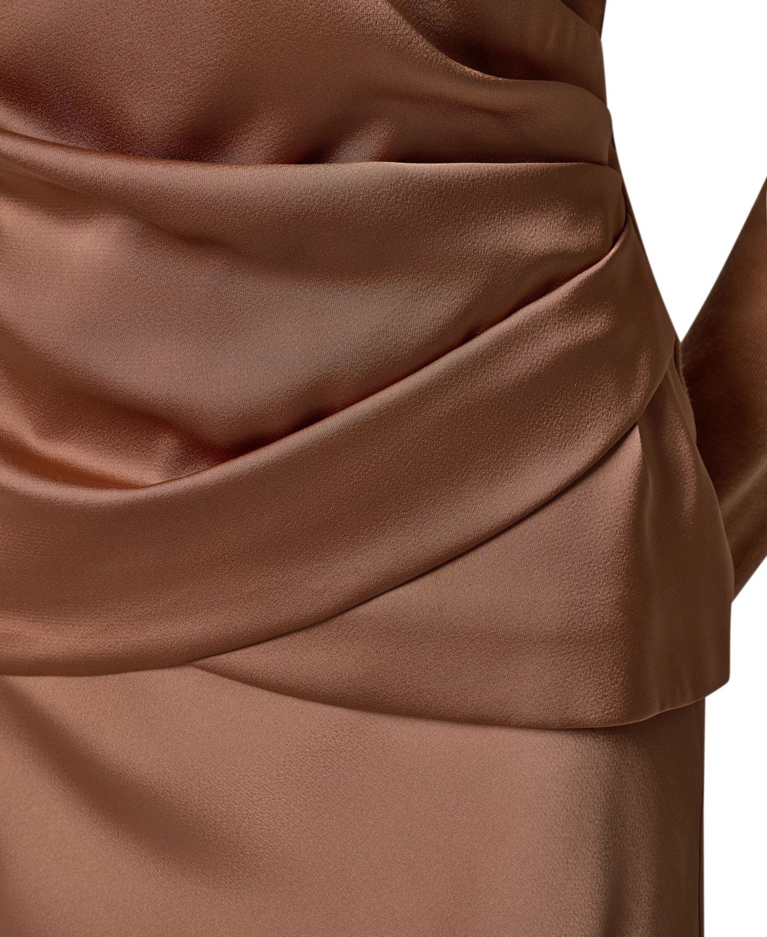 Women's Satin Long-Sleeve Wrap Top