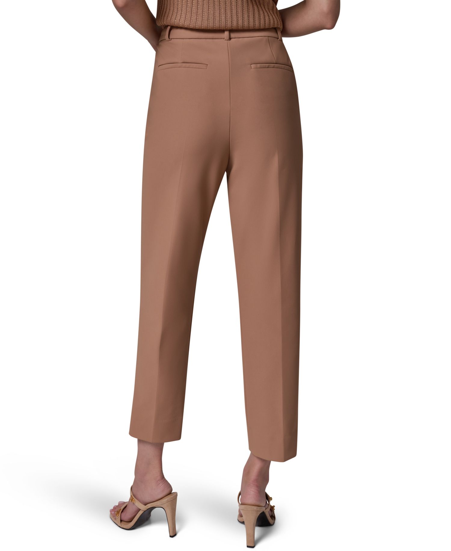 Women's Straight-Leg Flat-Front Pants