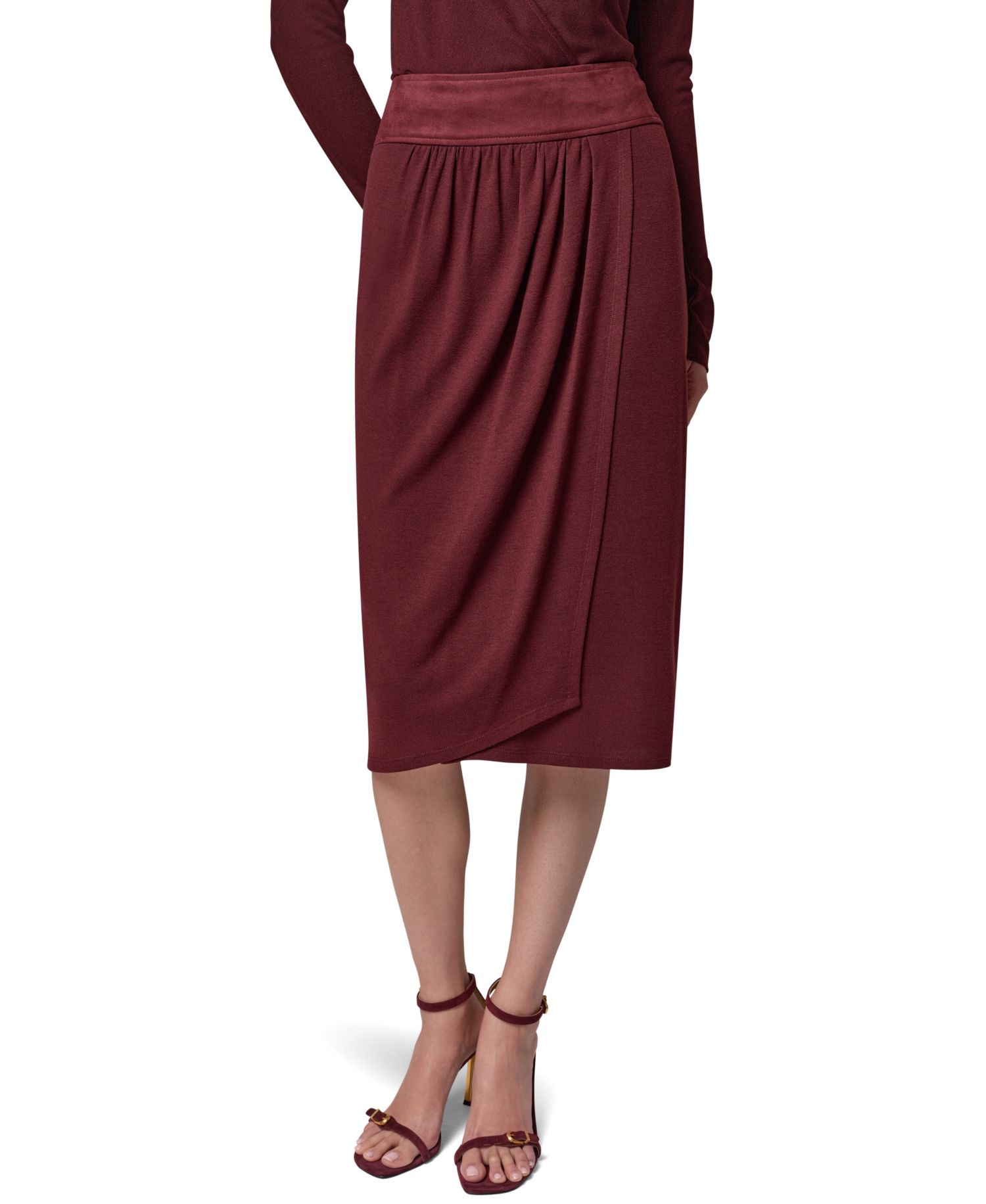 Women's High-Waisted Midi Wrap Skirt