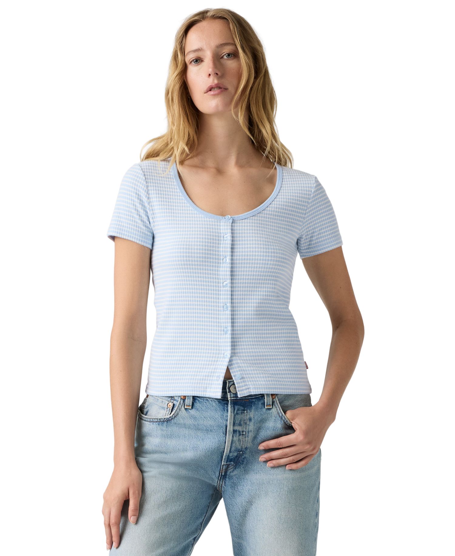 Women's Austen Button-Up Short-Sleeve Top