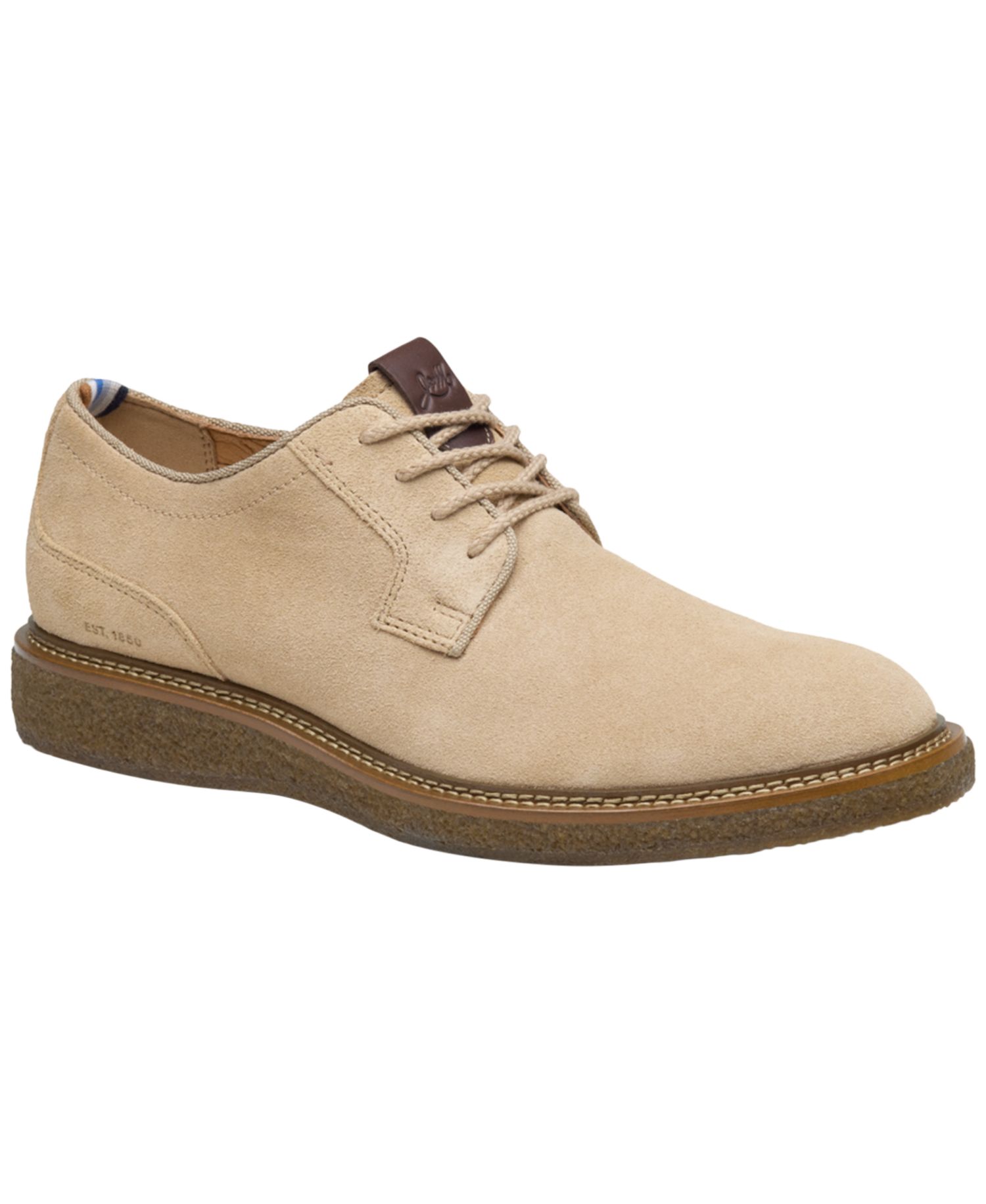 Men's Clint Plain Toe Suede Lace-Up Shoes