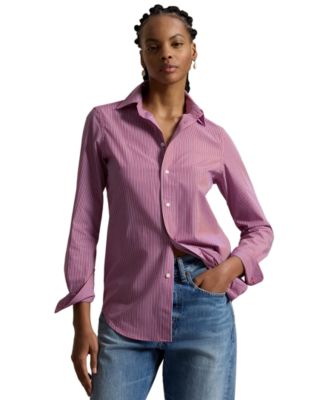 Women's End-On-End Stretch Slim Fit Cotton Shirt