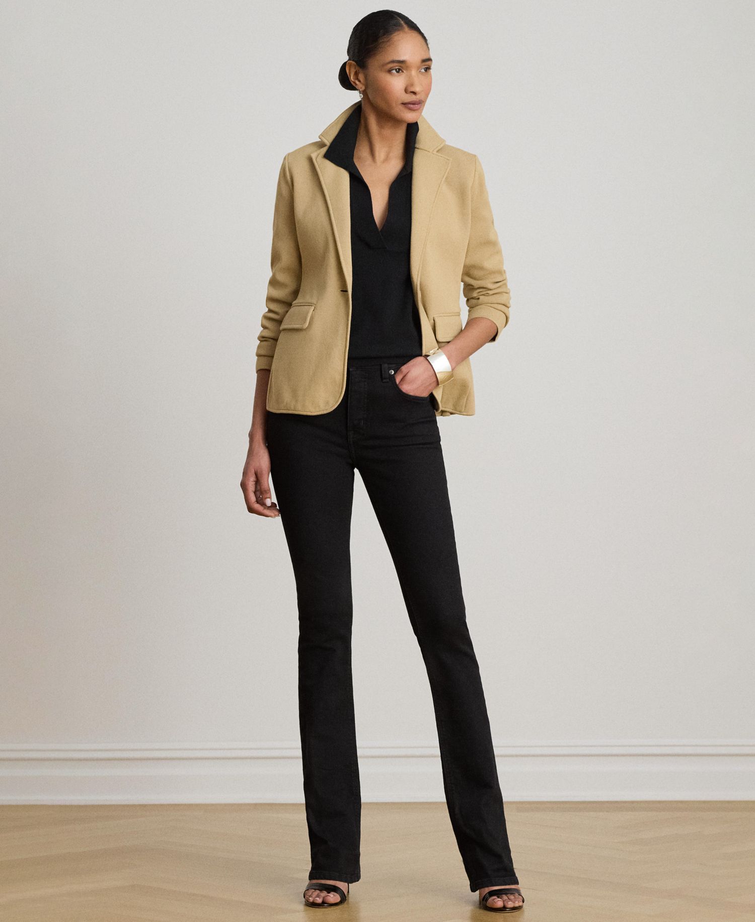 Petite Cotton-Blend Sweater Blazer