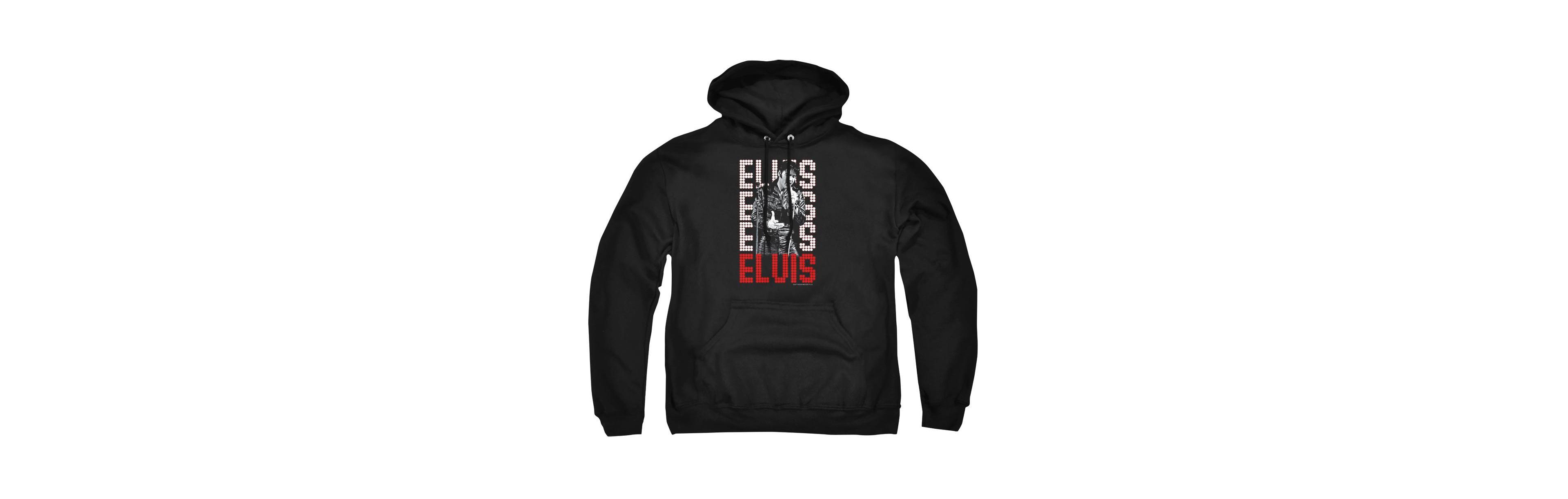 Elvis Men's Presley 1968 Graphic Retro Pull-Over Hoodie