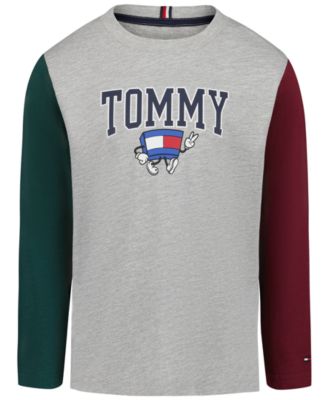 Boys' 2T-7 Mascot Puff Print Long-Sleeve T-Shirt