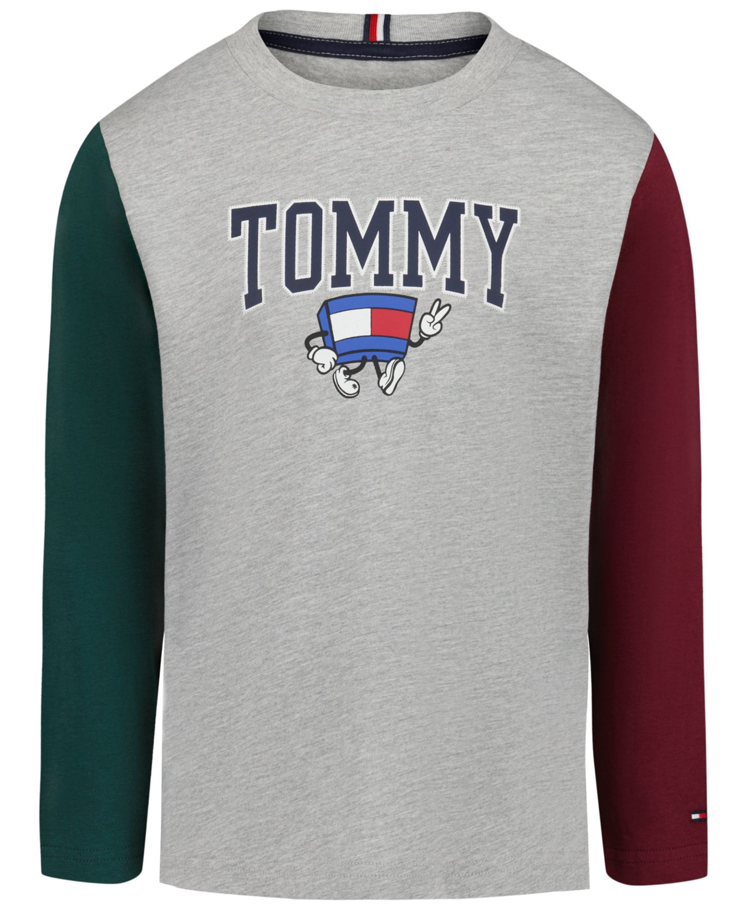 Boys' 2T-7 Mascot Puff Print Long-Sleeve T-Shirt