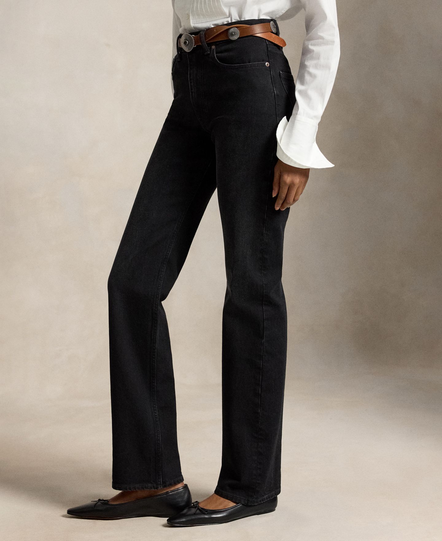 Женские джинсы Polo Ralph Lauren Relaxed Straight High-Rise, цвет: Варёный — фото 3