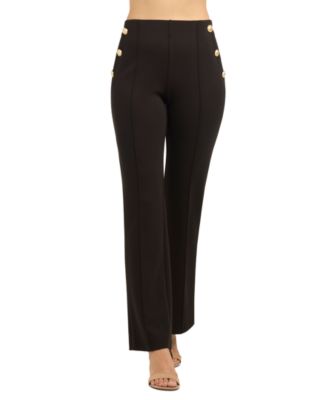 Juniors' Lightweight Scuba Pull-On High-Waist Pants