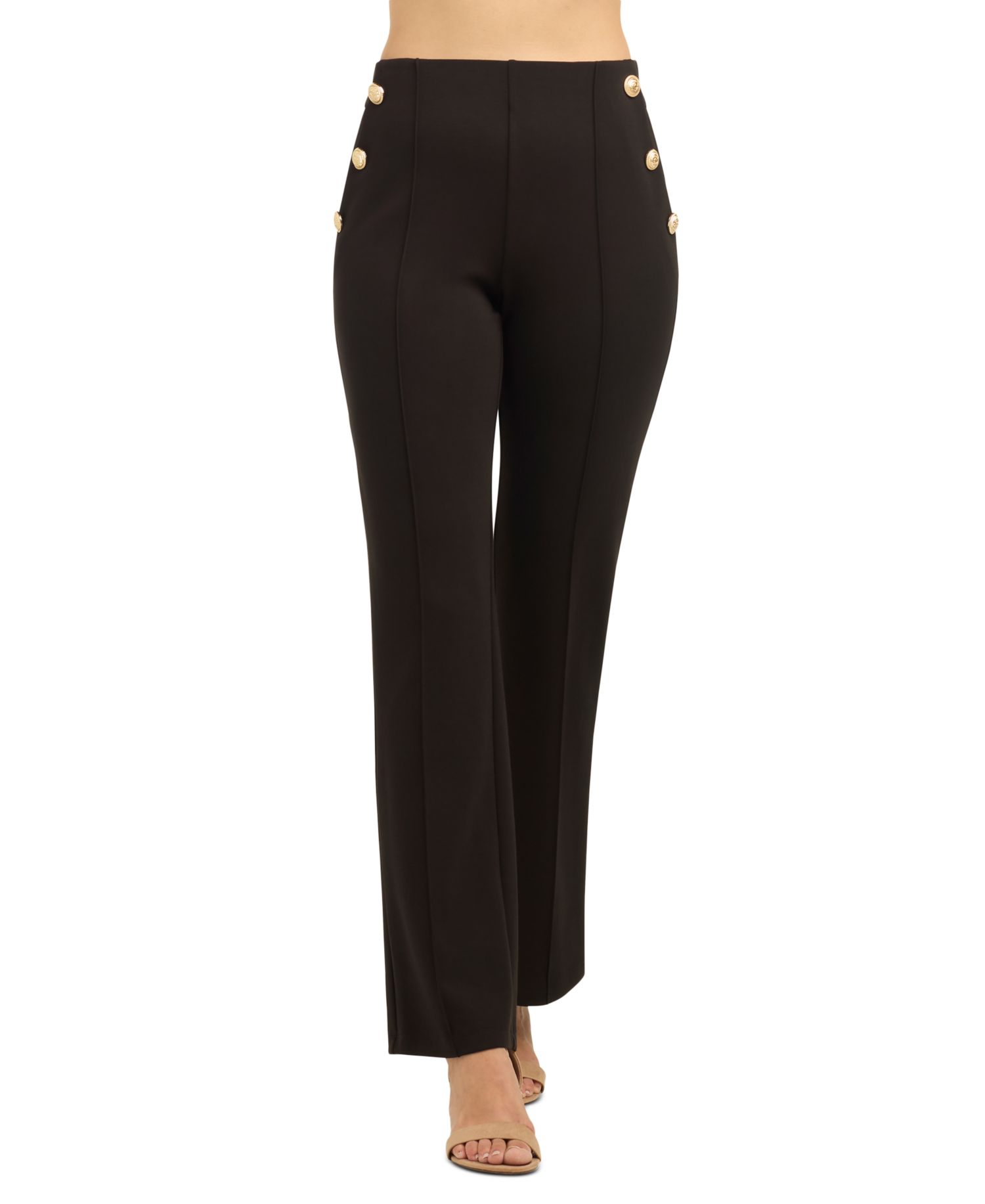 Juniors' Lightweight Scuba Pull-On High-Waist Pants