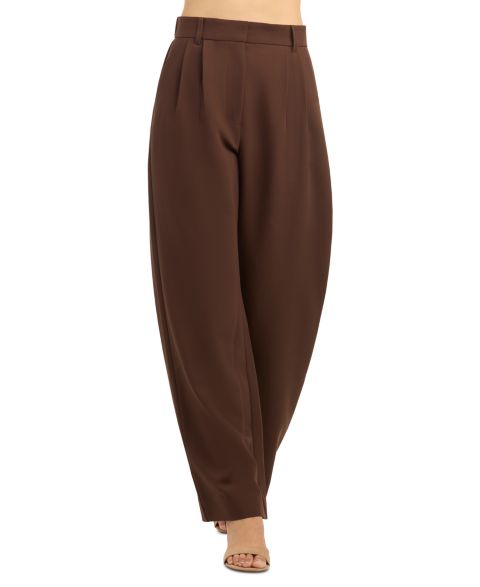 Женские брюки BCX Juniors' Soft-Stretch Pleated Wide-Leg, цвет: Шоколадный