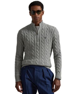 Men's Cable-Knit Cotton Sweater