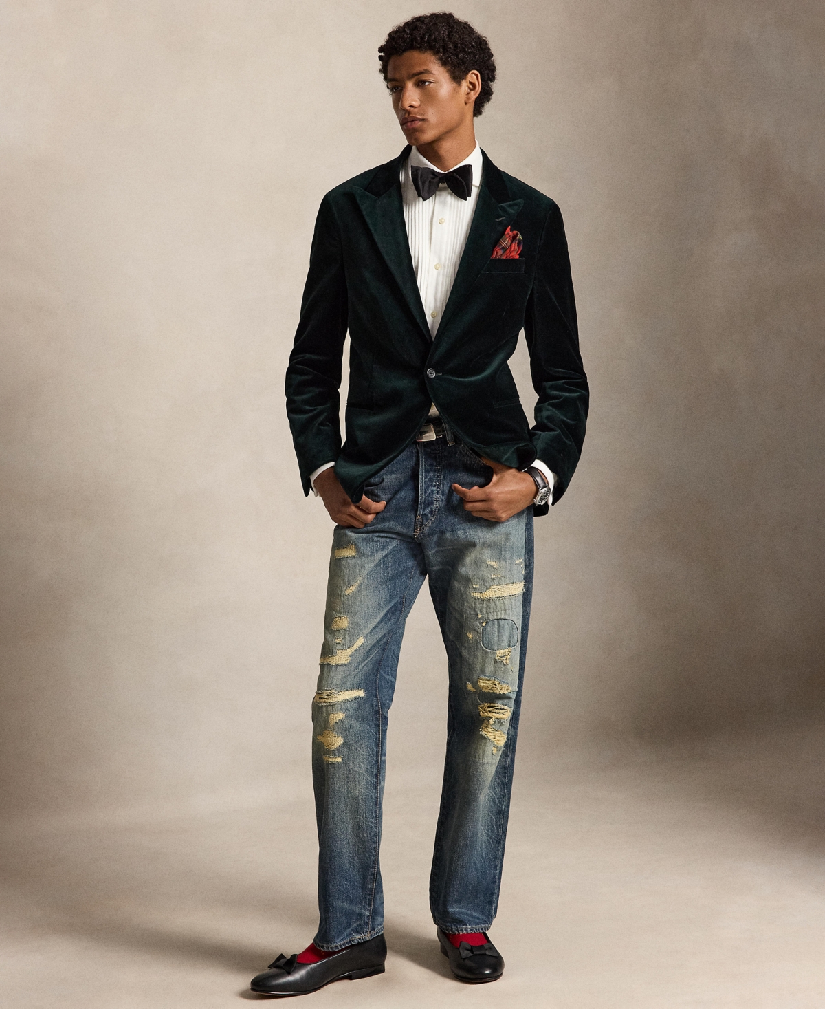 Polo Ralph Lauren Men's Modern Velvet Tuxedo Jacket