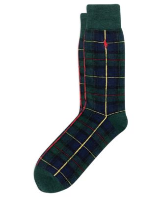 Men's Registered Tartan Wool-Blend Boot Socks